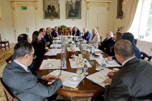 Meeting of the Group of Arab ambassadors, including Ambassador Mohammed Belaoura of Algeria