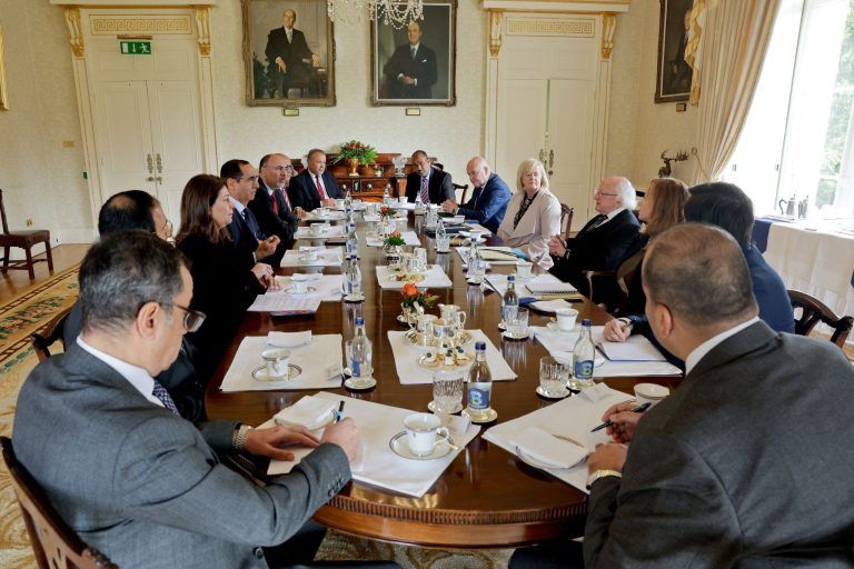 Meeting of the Group of Arab ambassadors, including Ambassador Mohammed Belaoura of Algeria